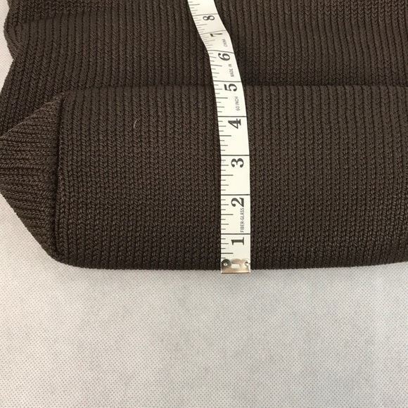 LINA Crocheted brown with braided handle purse - Picture 5 of 8